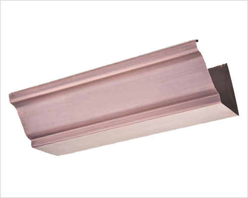 K型檐沟采用三涂两烘的辊涂工艺,涂层附着力佳,产品内外均设有防腐涂层,防腐性能强.绿色环保.